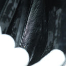 Salvatore Ferragamo Gancini Hand Bag Leather 2way Black Gold Auth BD1703-20