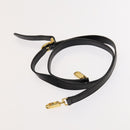 Salvatore Ferragamo Gancini Hand Bag Leather 2way Black Gold Auth BD1703-21