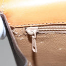 CELINE Macadam Canvas Hand Bag PVC Leather Brown Gold Auth BD171-23