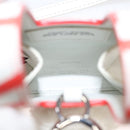 FENDI Bunny Mark Jacobs Collaboration Bag Leather White Red Silver Auth BD1711AM-10