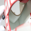 FENDI Bunny Mark Jacobs Collaboration Bag Leather White Red Silver Auth BD1711M-21