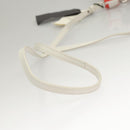 FENDI Bunny Mark Jacobs Collaboration Bag Leather White Red Silver Auth BD1711M-7