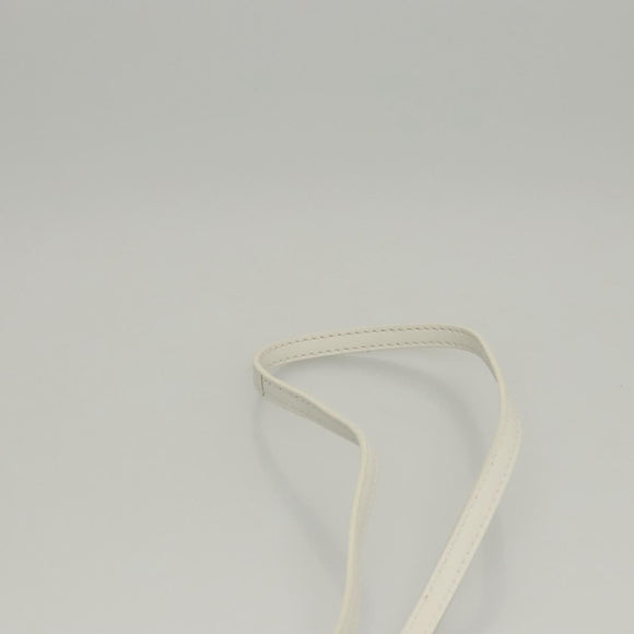 FENDI Bunny Mark Jacobs Collaboration Bag Leather White Red Silver Auth BD1711AM