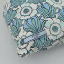PRADA purse Pouch cotton Blue Auth BD1714-13