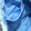 PRADA purse Pouch cotton Blue Auth BD1714-18