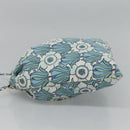 PRADA purse Pouch cotton Blue Auth BD1714-4