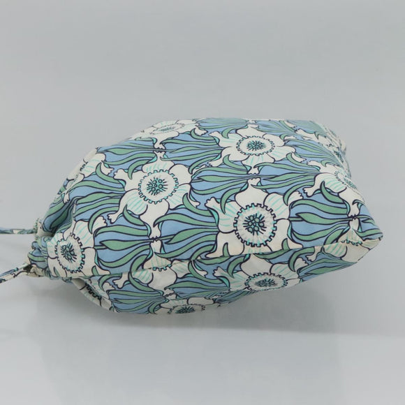 PRADA purse Pouch cotton Blue Auth BD1714