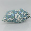 PRADA purse Pouch cotton Blue Auth BD1714-5