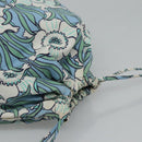 PRADA purse Pouch cotton Blue Auth BD1714-6