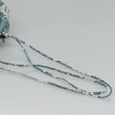 PRADA purse Pouch cotton Blue Auth BD1714-7