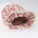 Christian Dior Trotter Canvas Pouch Pile Pink Auth BD1717-5