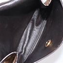 Christian Dior Trotter Canvas Shoulder Bag Brown Gold Auth BD172-12