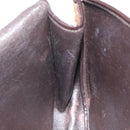 Christian Dior Trotter Canvas Shoulder Bag Brown Gold Auth BD172-19