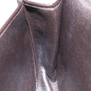 Christian Dior Trotter Canvas Shoulder Bag Brown Gold Auth BD172-20