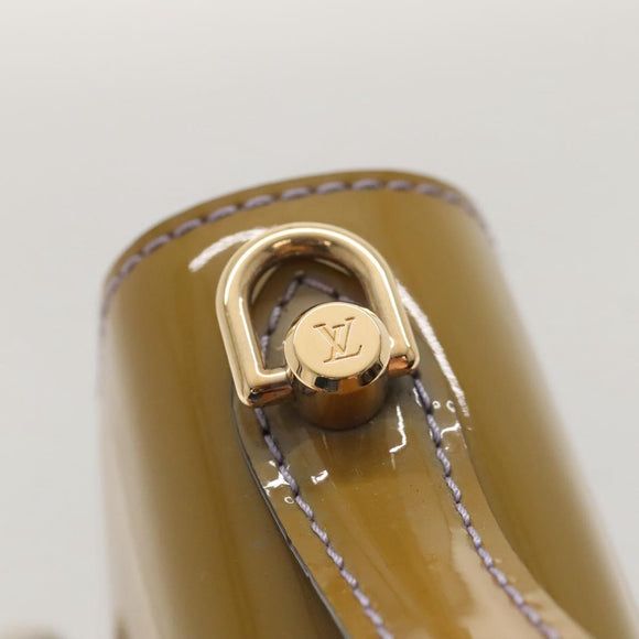 LOUIS VUITTON Monogram Vernis Monceau BB Bag 2way Veil Olive M91578 Auth BD1730