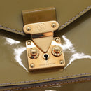 LOUIS VUITTON Monogram Vernis Monceau BB Bag 2way Veil Olive M91578 Auth BD1730-16
