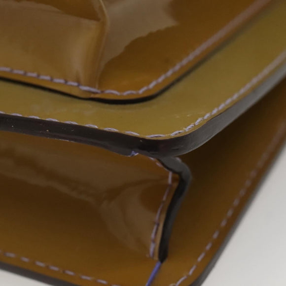 LOUIS VUITTON Monogram Vernis Monceau BB Bag 2way Veil Olive M91578 Auth BD1730