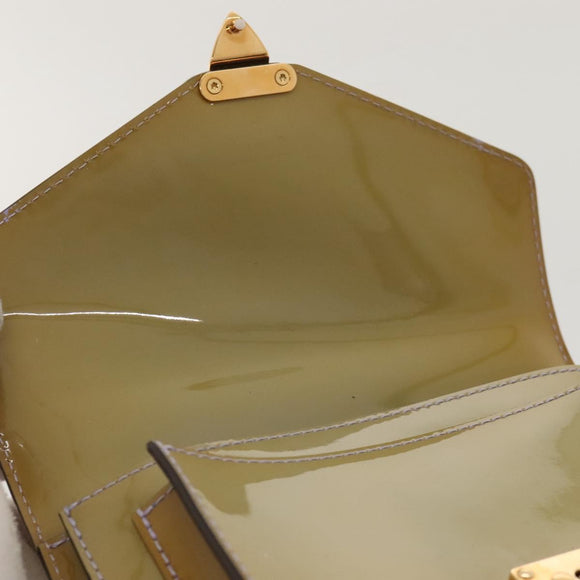 LOUIS VUITTON Monogram Vernis Monceau BB Bag 2way Veil Olive M91578 Auth BD1730