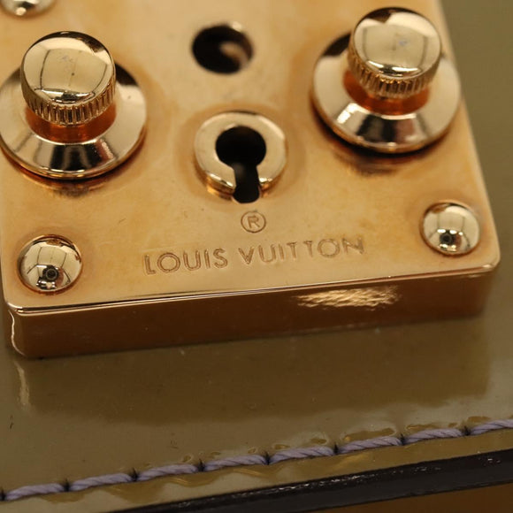 LOUIS VUITTON Monogram Vernis Monceau BB Bag 2way Veil Olive M91578 Auth BD1730