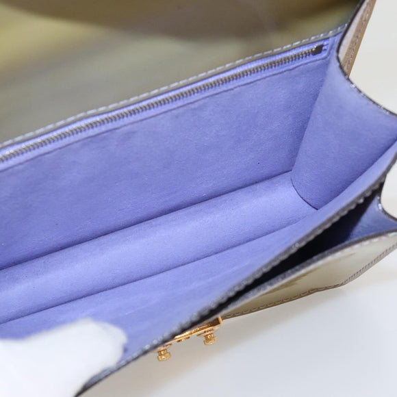 LOUIS VUITTON Monogram Vernis Monceau BB Bag 2way Veil Olive M91578 Auth BD1730