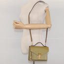 LOUIS VUITTON Monogram Vernis Monceau BB Bag 2way Veil Olive M91578 Auth BD1730-28