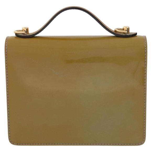 LOUIS VUITTON Monogram Vernis Monceau BB Bag 2way Veil Olive M91578 Auth BD1730