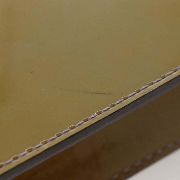 LOUIS VUITTON Monogram Vernis Monceau BB Bag 2way Veil Olive M91578 Auth BD1730