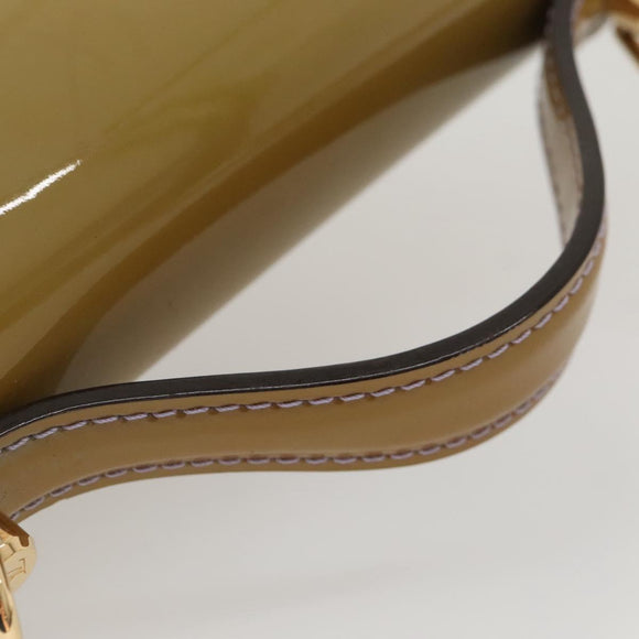 LOUIS VUITTON Monogram Vernis Monceau BB Bag 2way Veil Olive M91578 Auth BD1730