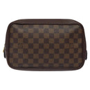 LOUIS VUITTON Damier Ebene Trousse Toilette Clutch Bag N47623 LV Auth BD1732-13