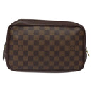 LOUIS VUITTON Damier Ebene Trousse Toilette Clutch Bag N47623 LV Auth BD1732-2