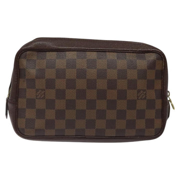 LOUIS VUITTON Damier Ebene Trousse Toilette Clutch Bag N47623 LV Auth BD1732 - 0
