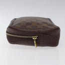 LOUIS VUITTON Damier Ebene Trousse Toilette Clutch Bag N47623 LV Auth BD1732-4
