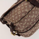 LOUIS VUITTON Monogram Idylle Saumur PM Shoulder Bag Sepia M40669 LV Auth BD1733-11