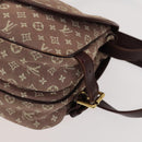 LOUIS VUITTON Monogram Idylle Saumur PM Shoulder Bag Sepia M40669 LV Auth BD1733-12