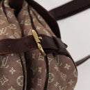 LOUIS VUITTON Monogram Idylle Saumur PM Shoulder Bag Sepia M40669 LV Auth BD1733-14