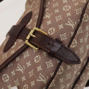 LOUIS VUITTON Monogram Idylle Saumur PM Shoulder Bag Sepia M40669 LV Auth BD1733-16