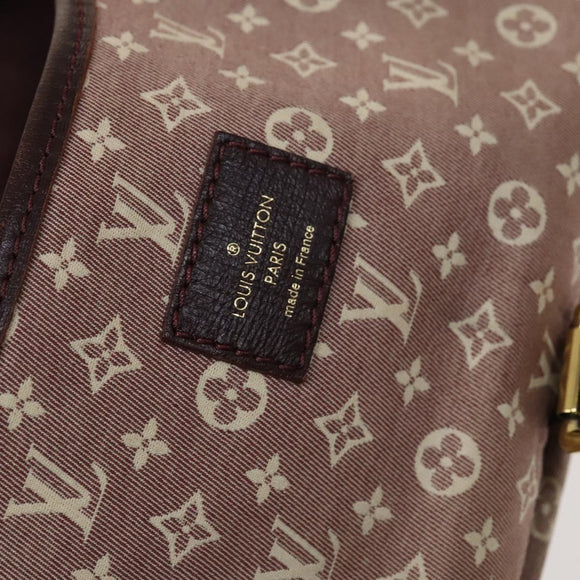 LOUIS VUITTON Monogram Idylle Saumur PM Shoulder Bag Sepia M40669 LV Auth BD1733