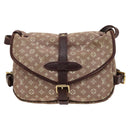 LOUIS VUITTON Monogram Idylle Saumur PM Shoulder Bag Sepia M40669 LV Auth BD1733-2