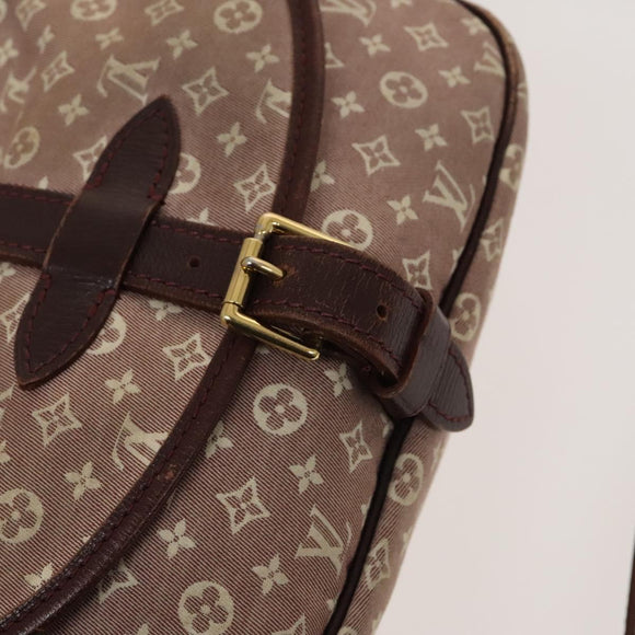 LOUIS VUITTON Monogram Idylle Saumur PM Shoulder Bag Sepia M40669 LV Auth BD1733