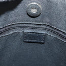 BURBERRY Nova Check Hand Bag PVC Beige Silver black Auth BD1739-10