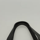 BURBERRY Nova Check Hand Bag PVC Beige Silver black Auth BD1739-8