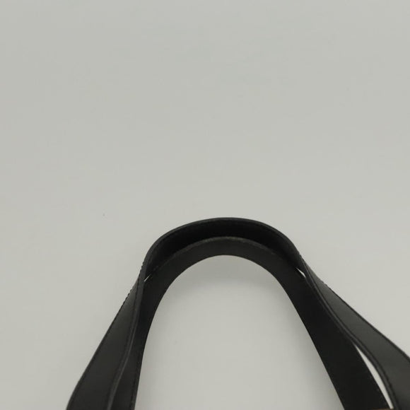 BURBERRY Nova Check Hand Bag PVC Beige Silver black Auth BD1739