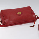 GUCCI Micro GG Supreme Shoulder Bag PVC Gold Red Auth BD174-6
