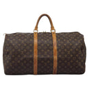 LOUIS VUITTON Monogram Keepall 55 Boston Bag M41424 LV Auth BD1755-2