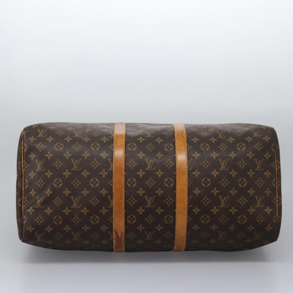 LOUIS VUITTON Monogram Keepall 55 Boston Bag M41424 LV Auth BD1755