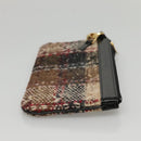 BURBERRY Nova Check Tote Bag Wool Beige Black gold Auth BD1763-22