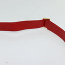 GUCCI Waist bag Leather Red Gold Auth BD1765-8