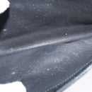 GUCCI Web Sherry Line Shoulder Bag Leather Black Gold Auth BD1766-21