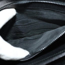 GUCCI Web Sherry Line Shoulder Bag Leather Black Gold Auth BD1766-22