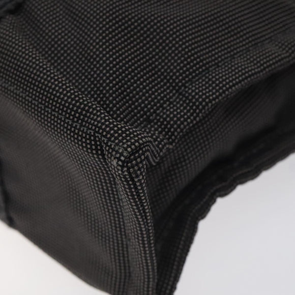 HERMES Her Line PM Tote Bag Canvas Gray Silver Auth BD1768